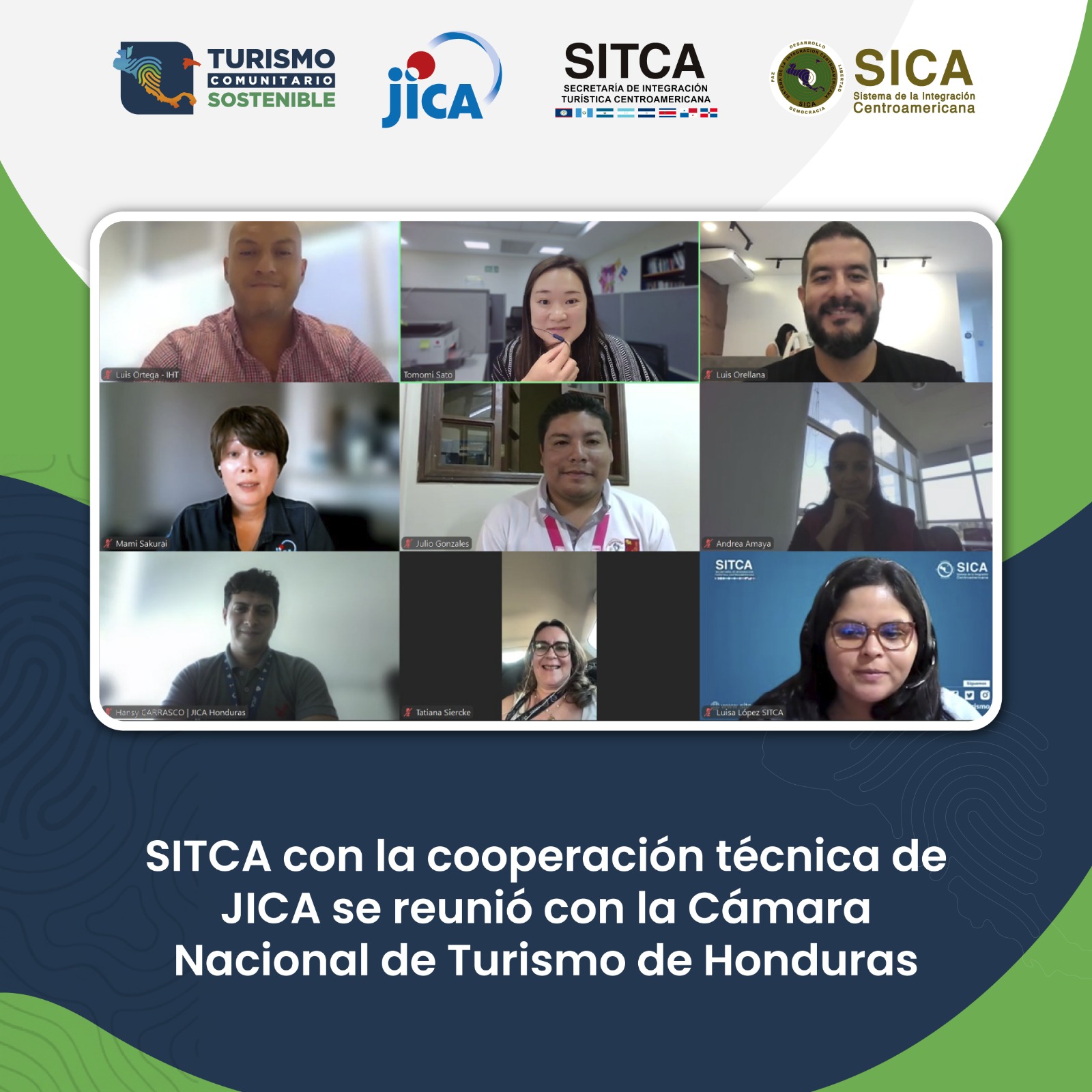 SITCA con la cooperación técnica de JICA se reunió con la Cámara Nacional de Turismo de Honduras